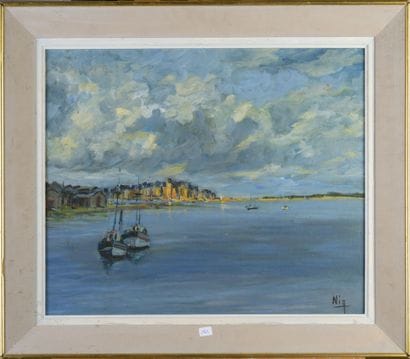 Edgard NIGAULT (XXe)
Embouchure de la Dives
Huile...