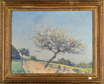 René JUSTE (1868-1954) 
Le pommier
Huile...
