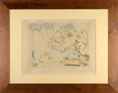 Salvador DALI (1904-1989)
Le char de Bacchus
Lithographie...