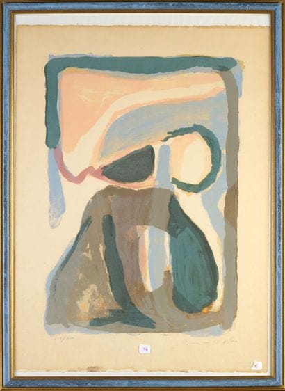 Abraham VAN VELDE (1895-1981)
Abstraction
Lithographie...
