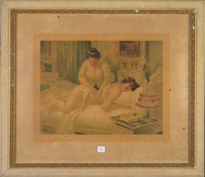 d'après Albert GUILLAUME (1873-1942)
La pédicure
Le...