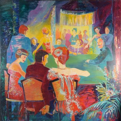 Ecole contemporaine
Au casino
Acrylique sur...