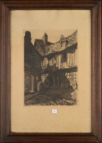 Émile LEROI (1887-1944)
Orbec en Auge- Rue...