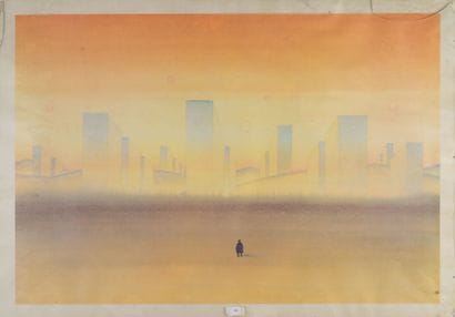 Reproduction d'après Jean-Michel FOLON (1934-2005)
64...