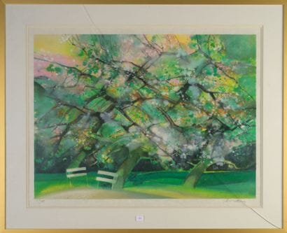 Camille HILAIRE (1916-2004)
Soue les arbres
Lithographie...