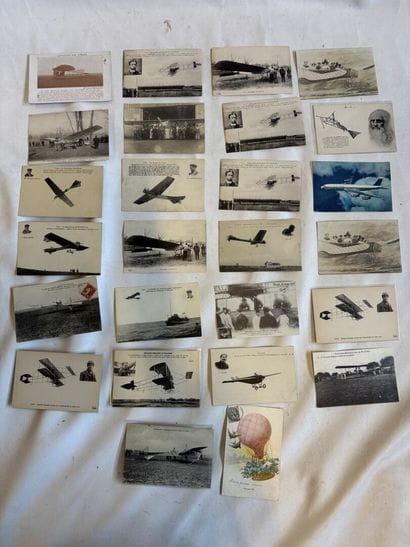 AVIATION, lot de 25 cartes sur le thème de...