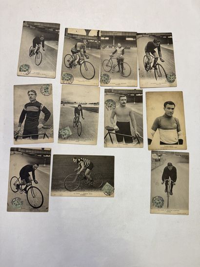 SPORT, lot de cartes sur le thème du Vél...