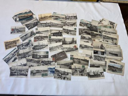 TROUVILLE, lot de 159 cartes sur les bateaux...