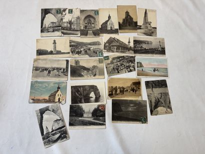 ETRETAT, lot de cartes sur la commune