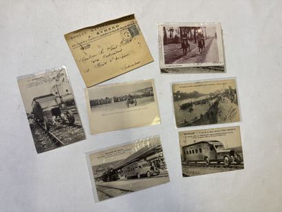 DEAUVILLE, lot de 8 cartes postales comprenant,...