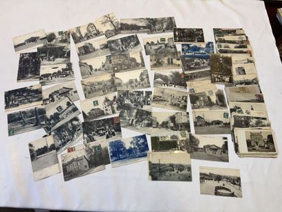 CLAMART, lot de 130 cartes sur la commun...