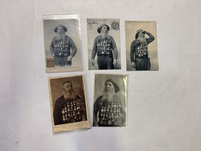 TROUVILLE, lot de 5 cartes de gardiens et...