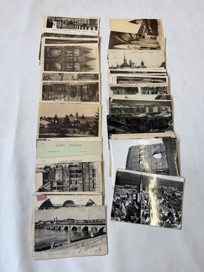 DEPARTEMENT 71, lot de 80 cartes postales...