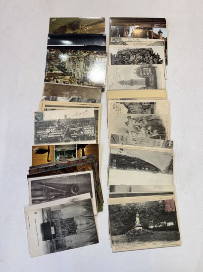 DEPARTEMENT 10, lot 70 cartes sur divers...