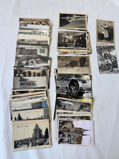 DEPARTEMENT 56, lot de 106 cartes sur divers...