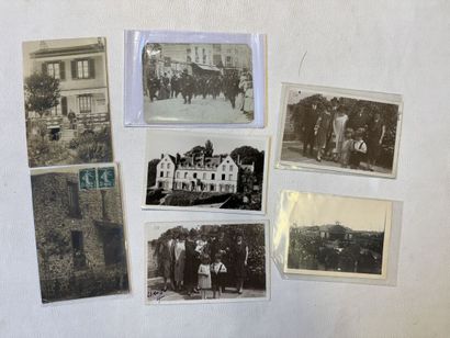 DEPARTEMENT 92, lot de 7 cartes photos sur...