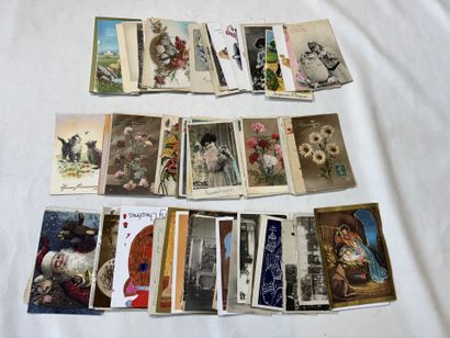 FANTAISIE ET DIVERS, lot de 11 cartes (1...