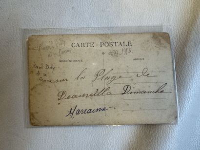 DEAUVILLE, carte photo représentant Raoul...