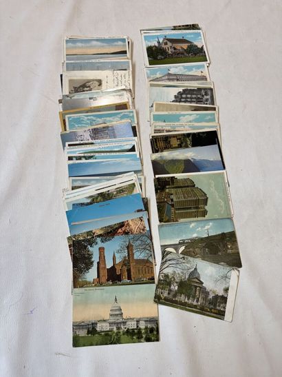 USA, lot de 80 cartes sur le pays