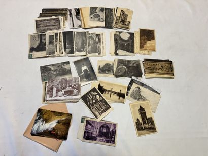 DEPARTEMENT 46, lot de 125 cartes sur divers...