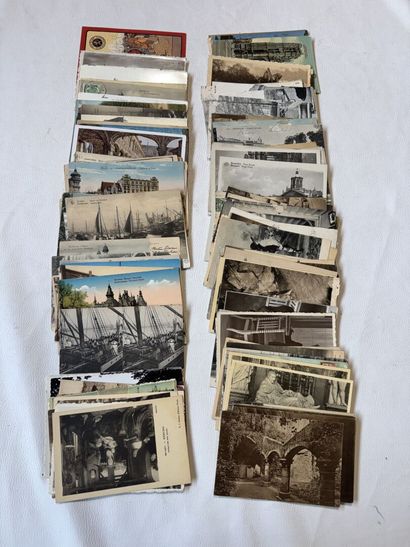 BELGIQUE, lot de 146 cartes sur divers c...