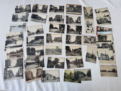 BOULOGNE BILLANCOURT, lot de 60 cartes sur...