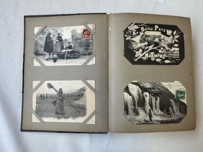 CALVADOS, album de cartes de divers communes...