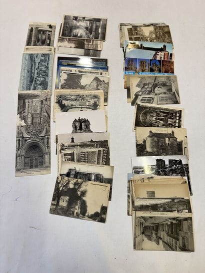 DEPARTEMENT 02, lot de 76 CARTES sur divers...