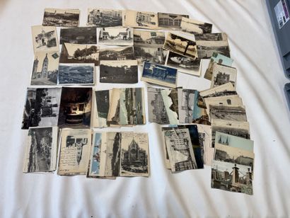 LYON, lot de 80 cartes sur la ville