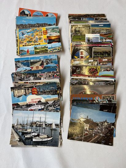 DEAUVILLE, lot de 100 cartes années 60 a...
