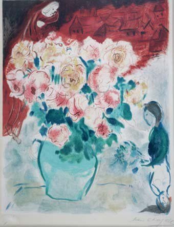 Marc Chagall (1887-1985)
Composition au bouquet...