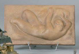 Ecole moderne
Nu allongé - bas relief en...