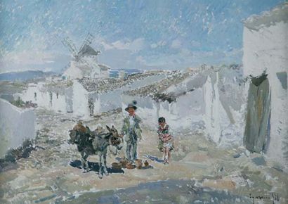 Ignacio Gil (1913-2003)
La Mancha huile sur...