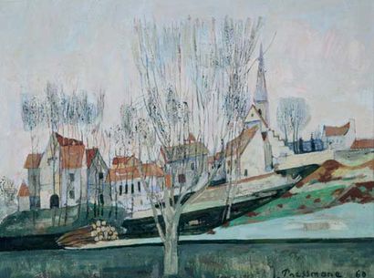 Joseph Pressmane (1904-1977)
Bord de rivière...