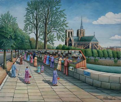 Emile Blondel (1893-1970)
Les bouquinistes...