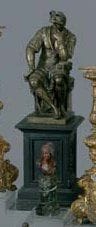 Le penseur d'après Michel Ange - bronze à...