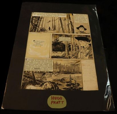 Planche - BD - Hugo Pratt dessinateur série...