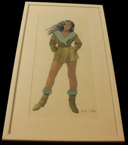 Planche - BD - M. Schetter dessin original...