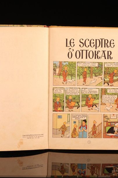 BD - Hergé lot de 15 bandes dessinées tintin...