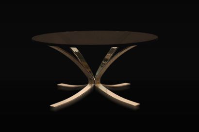 Meuble Design - Table basse pied chromé dessus...