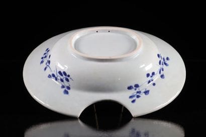China 18th century white blue porcelain beard...
