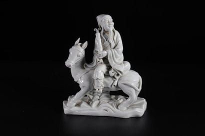 China character on horse in Chinese white...