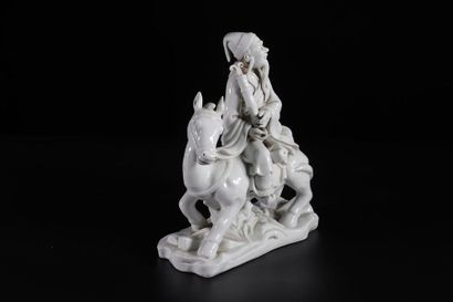 China character on horse in Chinese white...