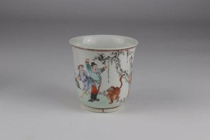 Quien Lang period porcelain cup and saucer,...