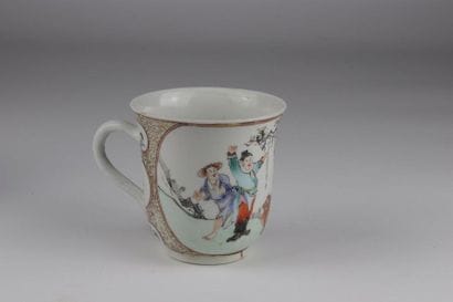 Quien Lang period porcelain cup and saucer,...