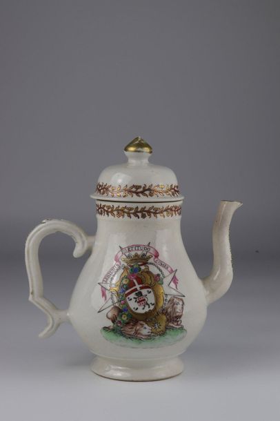 Coffee maker decorated with French coats...