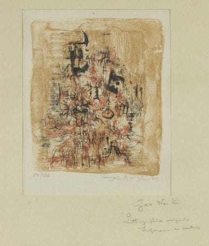 Zao Wou-Ki (1920 - 2013), original lithograph...