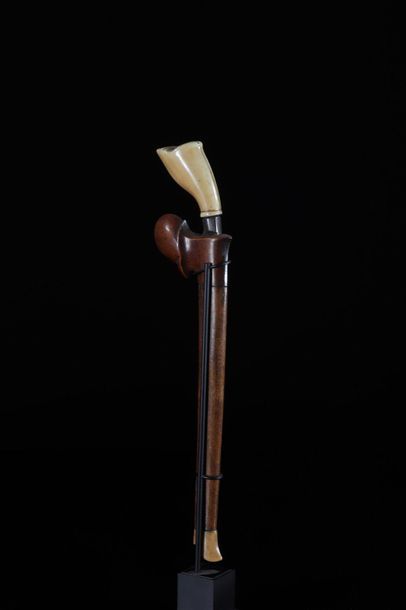 Asia knife with ivory handle and its 19th...