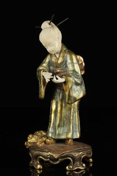 France chryselephantine bronze and ivory...