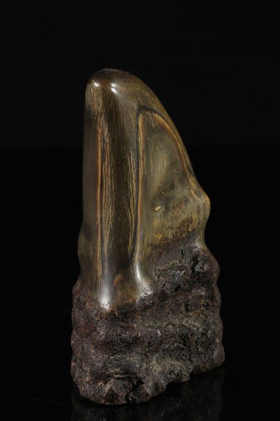 Carved horn. INDIA, Asia 19th century.
Sizes:...